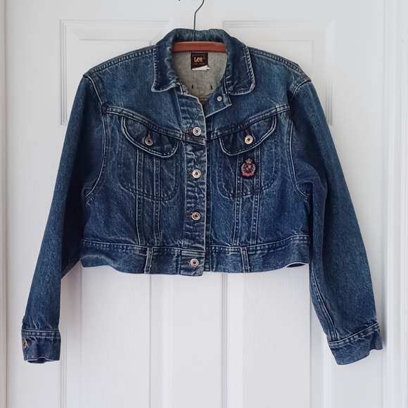 Vintage Lee cropped jean jacket - Picture 1 of 9